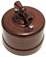 Переключатель-ретро пластик Bironi Лизетта 1-кл. проходной медный век картинка